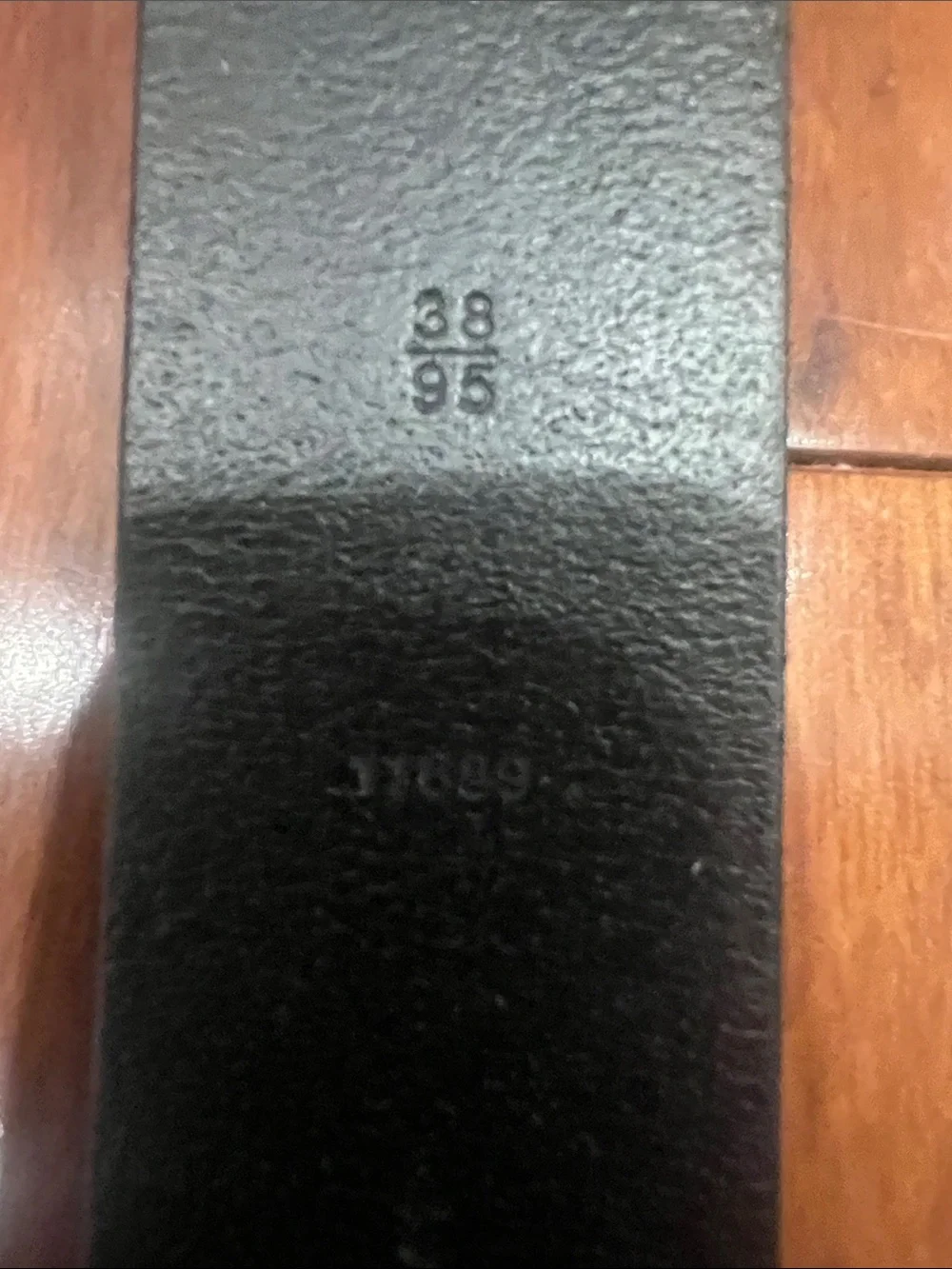 Polo by Ralph Lauren Men's Black Leather Belt with Silver Buckle